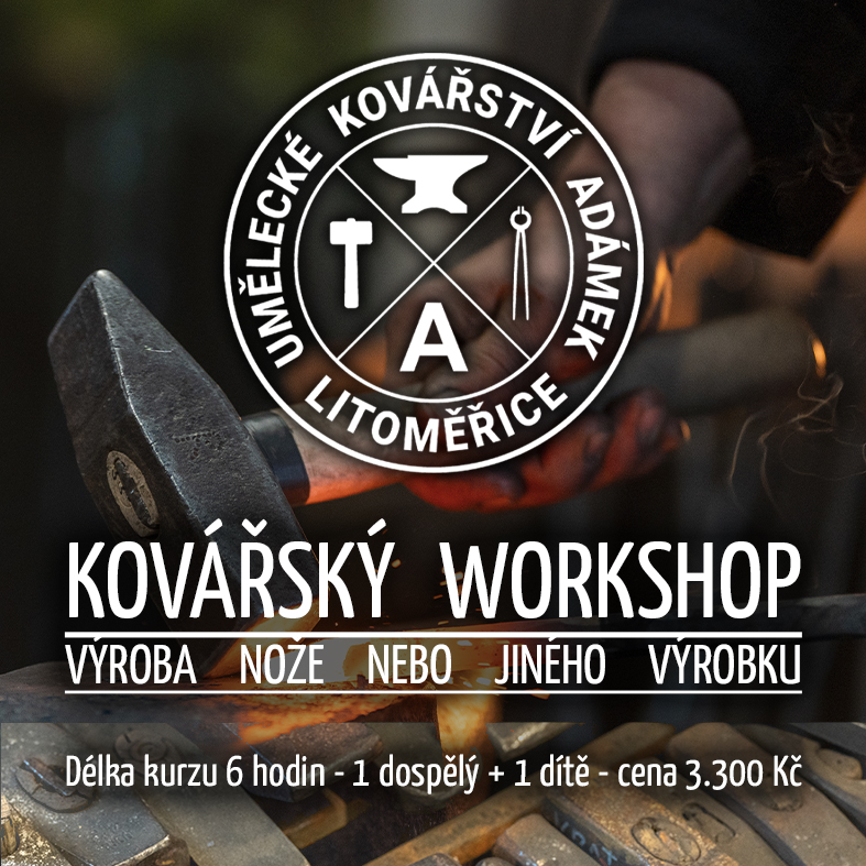 Krátký kovářský kurz - poukaz - dospělý + dítě